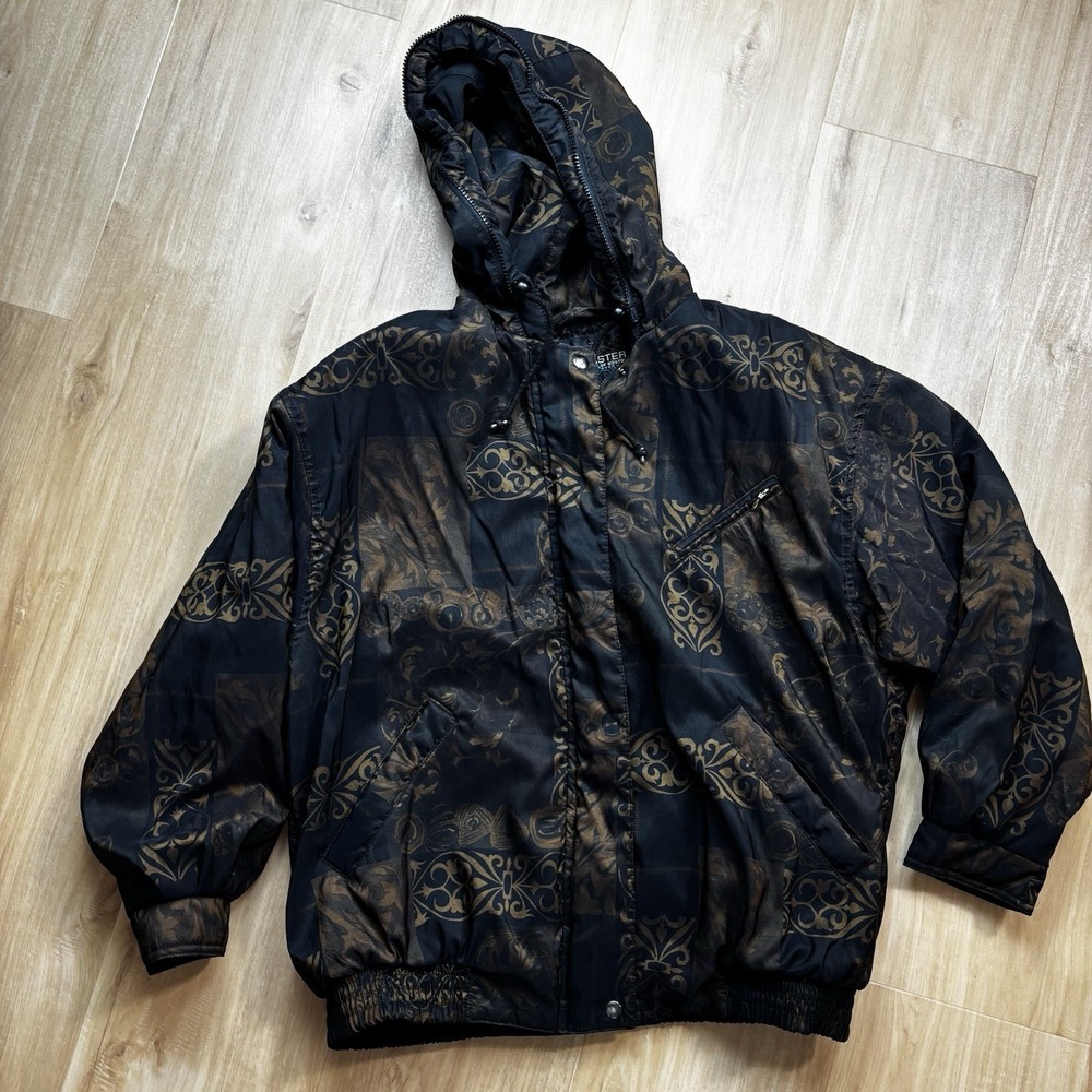 Forecaster Of Boston Insulated Graphic Design Coat Medium Hooded